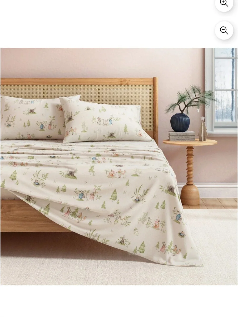Great Bay Home Christmas Flannel Sheet Set - 100% Turkish Cotton Double Brushe K